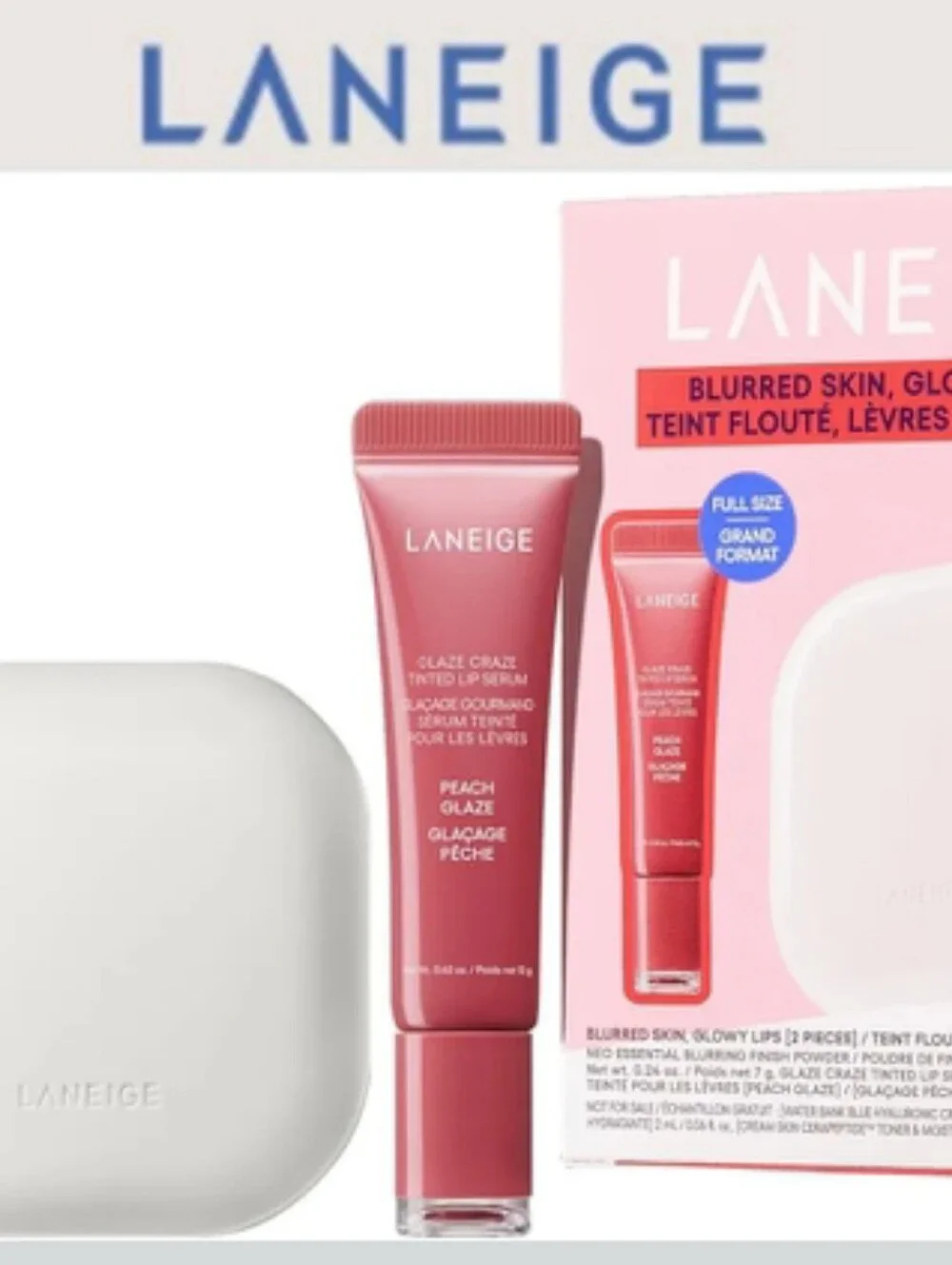 LANEIGE Glaze Craze Blurred Skin & Glowy Lips Set